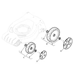 CS 484 W-H - 2012-2014 - 295495033/12 - Castel Garden Rotary Mower Wheels and Hub Caps Diagram