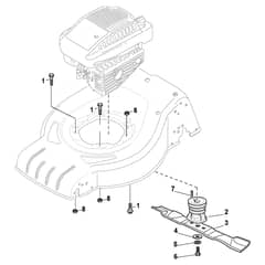 CS 484 WS-B5 - 2011-2014 - 295496023/12 - Castel Garden Rotary Mower Blade Diagram