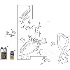 CS 750 - 2022-2023 - 240461502/ST1 - Stiga Chainsaw Housing Diagram