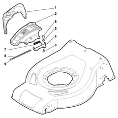 CSC 534 WSQ-H - 2013 - 295546834/PL - Castel Garden Rotary Mower Ejection Guard Diagram