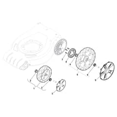CSC 534 WSQ-H - 2013 - 295546834/PL - Castel Garden Rotary Mower Wheels and Hub Caps Diagram