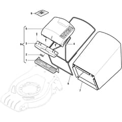 CSL 480 SV Li - 2019 - 295492063/19 - Castel Garden Rotary Mower Grass Catcher Diagram