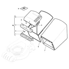 CSL 484 WSQ-H - 2019-2020 - 295496833/19 - Castel Garden Rotary Mower Grass Catcher Diagram
