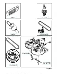 Husqvarna Ct131 - Frequently Used Parts
