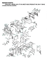 Husqvarna Ct135 - Chassis & Enclosures