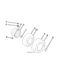 Husqvarna Ct 126 - Wheels & Tyres