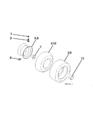 Husqvarna Ct 141 - Wheels & Tyres