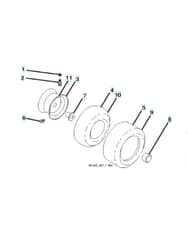 Husqvarna Ct 153 - Wheels & Tyres