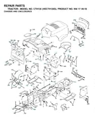 Husqvarna Cth130 - Chassis & Enclosures