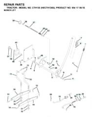 Husqvarna Cth130 - Mower Lift & Deck Lift