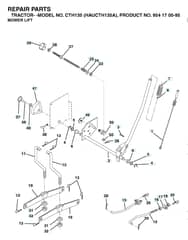 Husqvarna Cth135 - Mower Lift & Deck Lift