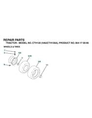 Husqvarna Cth135 - Wheels & Tyres