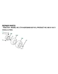 Husqvarna Cth140Xp - Wheels & Tyres