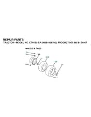 Husqvarna Cth150 Xp - Wheels & Tyres
