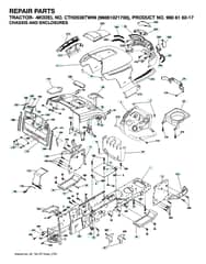 Husqvarna Cth2036 Twin - Chassis & Enclosures
