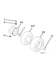 Husqvarna Cth2038 - Wheels & Tyres
