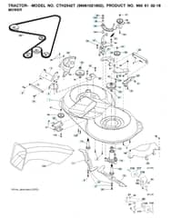 Husqvarna Cth2542 Twin - Mower Deck & Cutting Deck