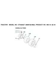 Husqvarna Cth2542 Twin - Wheels & Tyres