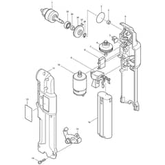 Makita DA3000D - Cordless Angle Drill 10mm - Power Tool Diagram