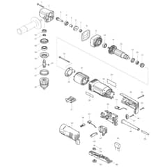 Makita DA3011 - Angle Drill 10mm - Power Tool Diagram