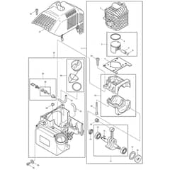 Makita DBC340 - Brush Cutter - Power Tool 01 Diagram