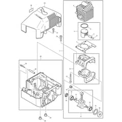 Makita DBC4010 - Brush Cutter - Power Tool 01 Diagram