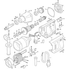 Makita DBM080 - Diamond Core Drill - Power Tool Diagram