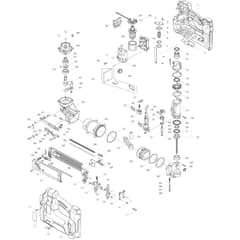 Makita DBN500 - Cordless Brad Nailer - Power Tool Diagram