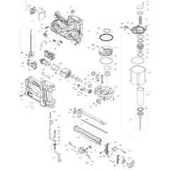 Makita DBN600 - 64mm Cordless Finish Nailer - Power Tool Diagram