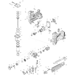Makita DBN601 - Cordless Finish Nailer - Power Tool Diagram