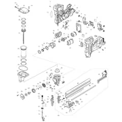 Makita DBN901 - Cordless Finish Nailer - Power Tool Diagram
