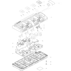 Makita DC18SF - Four Port Multi Charger - Power Tool Diagram