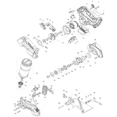Makita DCC501 - 125mm Cordless Cutter - Power Tool Diagram