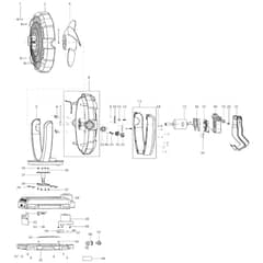Makita DCF102 - Cordless Fan - Power Tool Diagram