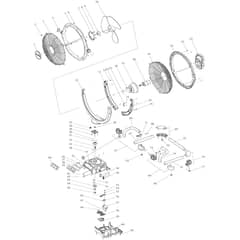 Makita DCF300 - Cordless Fan - Power Tool Diagram