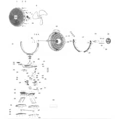 Makita DCF301 - Cordless Fan - Power Tool Diagram