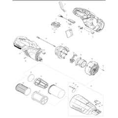Makita DCL284F - Cordless Cleaner - Power Tool Diagram