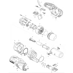 Makita DCL286F - Cordless Cleaner - Power Tool Diagram