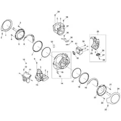 Makita DCL500 - Cordless Cyclone Cleaner - Power Tool 01 Diagram