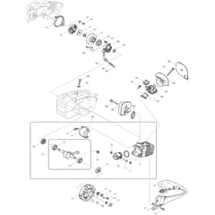 Makita DCS230T - Chainsaw - Clutch Diagram