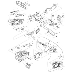 Makita DCS230T - Chainsaw - Recoil Starter Diagram