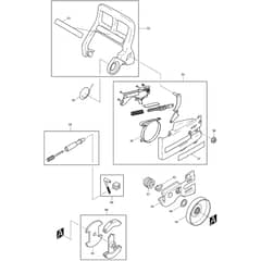 Makita DCS340 - Chainsaw - Chain Brake Diagram