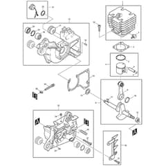 Makita DCS340 - Engine Chain Saw - Power Tool 01 Diagram
