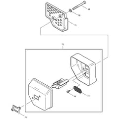 Makita DCS340 - Engine Chain Saw - Power Tool 04 Diagram