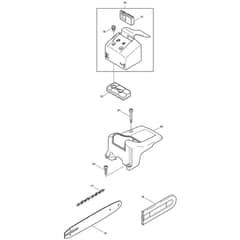 Makita DCS340 - Engine Chain Saw - Power Tool 05 Diagram
