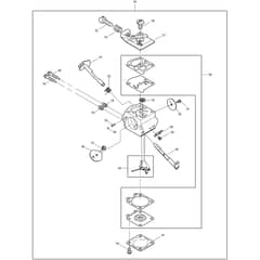 Makita DCS400 - Chainsaw - Carburettor Diagram