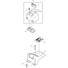 Makita DCS400 - Chainsaw - Cover Diagram