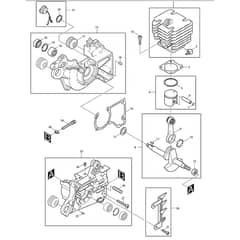 Makita DCS400 - Engine Chain Saw - Power Tool 01 Diagram