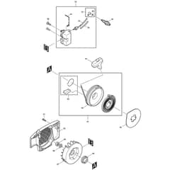 Makita DCS400 - Engine Chain Saw - Power Tool 02 Diagram