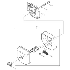 Makita DCS400 - Engine Chain Saw - Power Tool 04 Diagram